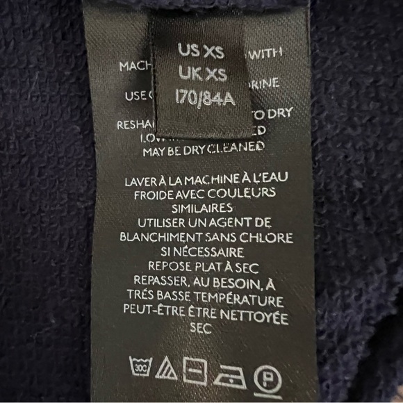 Maeve Anthropologie Beach Embroidered Sweatshirt Tee Riviera Cotton Shirt Sz XS - Picture 7 of 9